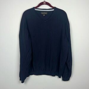 Kenneth Roberts Platinum XL Silk & Cotton v neck men’s sweater